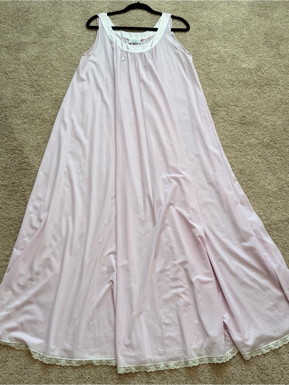Vintage Lucie Ann Beverly Hills Nylon Maxi Swing Gown